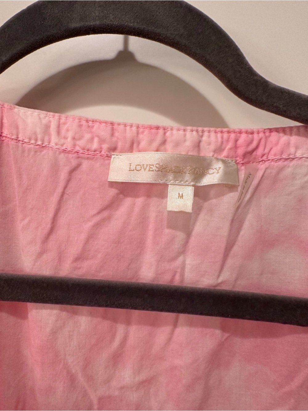 LoveShackFancy Pink Lace-Trim Midi Dress - Picture 5 of 5